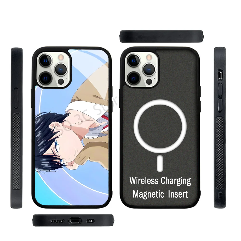 My Love Story With Yamada-kun At Lv999 Anime Phone Case Strong Magnetic For IPhone 15 14 13 Pro Max 11 12 Mini For Magsafe