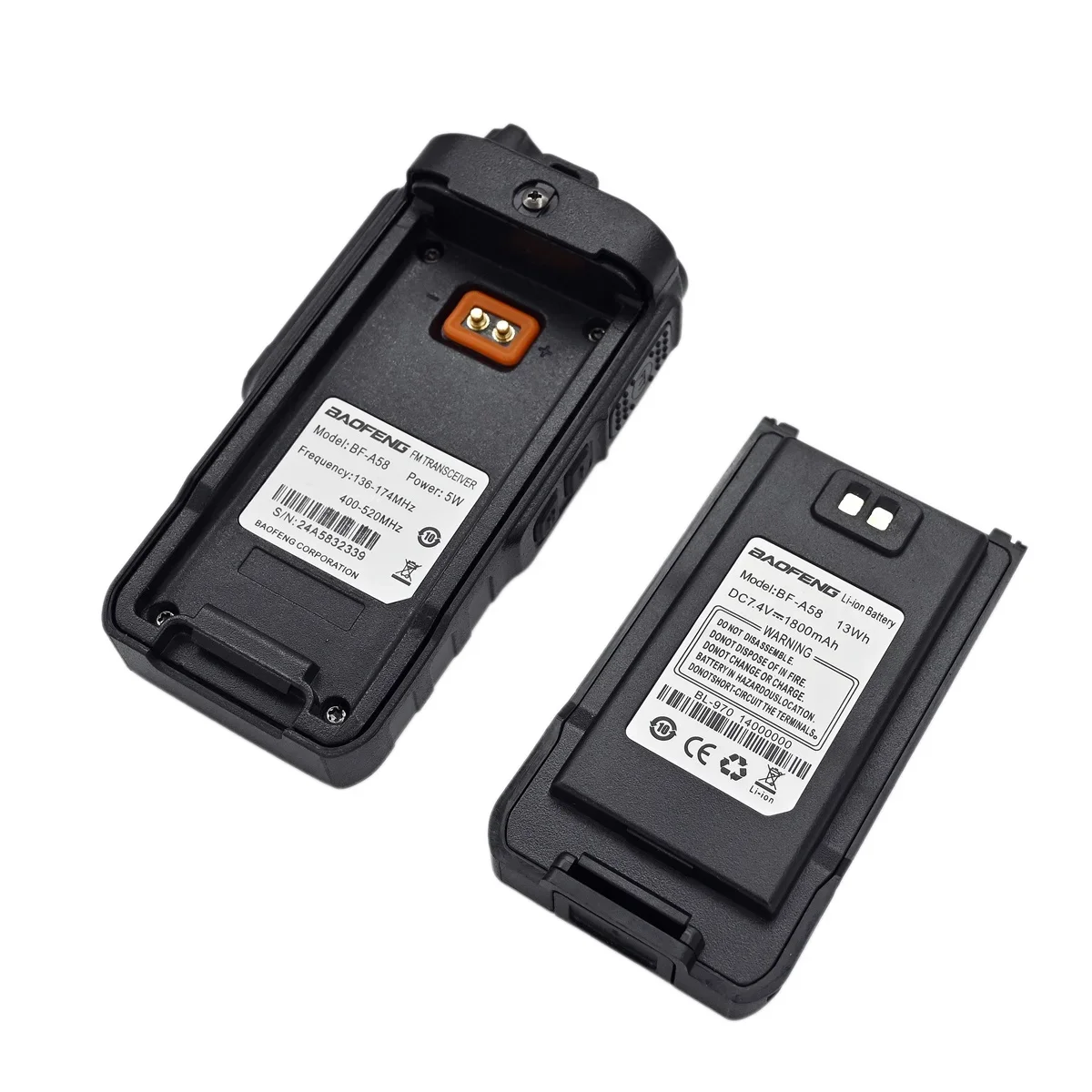 Baofeng A58 Two Way Radio Waterproof IP67 VHF UHF Keyboard LED Flashlight Water & Dust-Proof Long Range Handheld Interphone