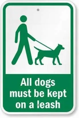 Wanddekoration, Warnschild, Dekor, Blechschilder, alle Hunde müssen auf einer Leine gehalten werden, Sicherheitsschild, Neuheitsschilder