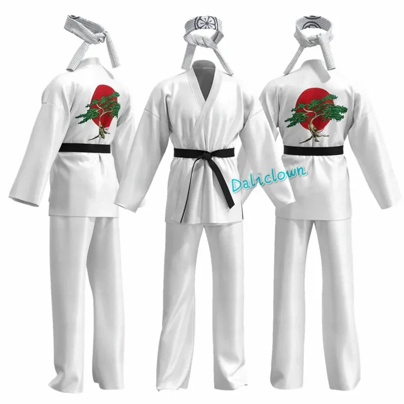 Disfraz Karate Kid Cobra Kai para niños, hombres y mujeres, kimono Tory Nichols Daniel LaRusso, uniforme de cosplay, diadema, Halloween P