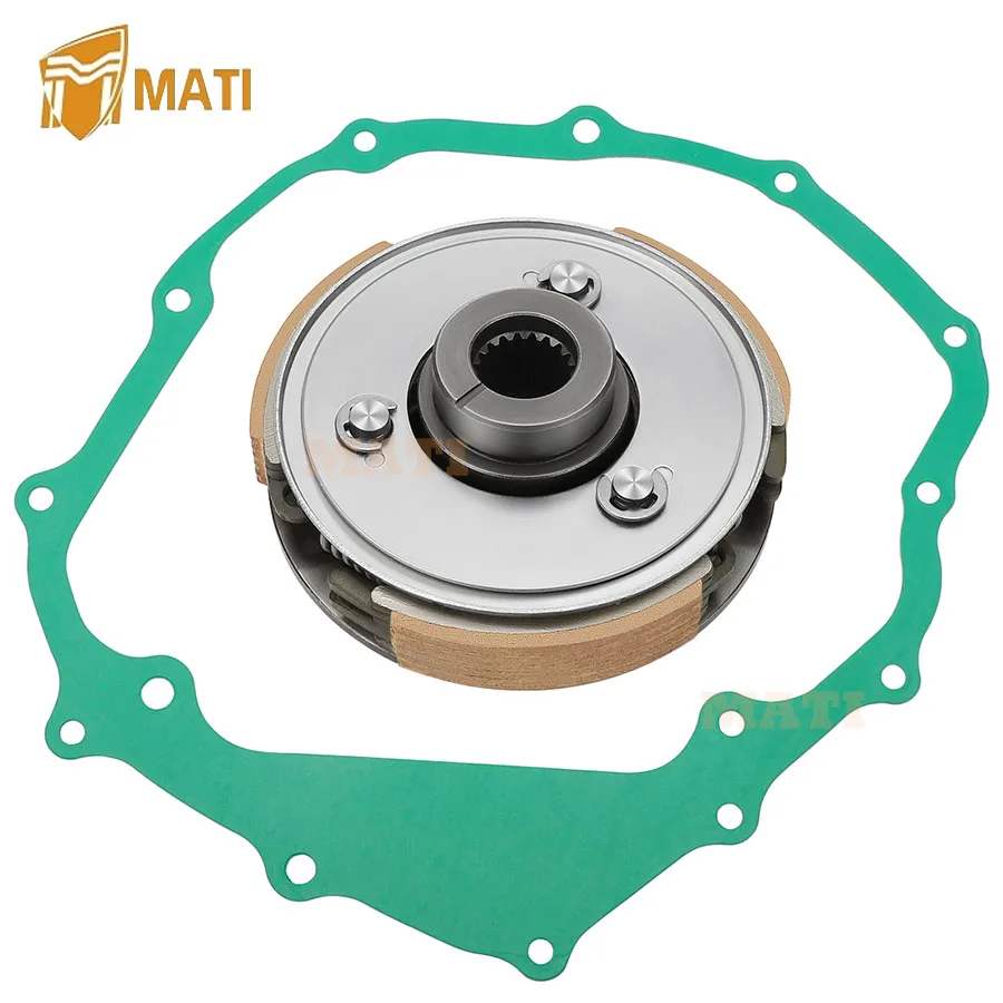 MATI Centrifugal Carrier Wet Clutch Drive Plate Assy & Gasket for Honda Recon 250 TRX250EX TRX250X 1997-2023 22400-HM8-A41