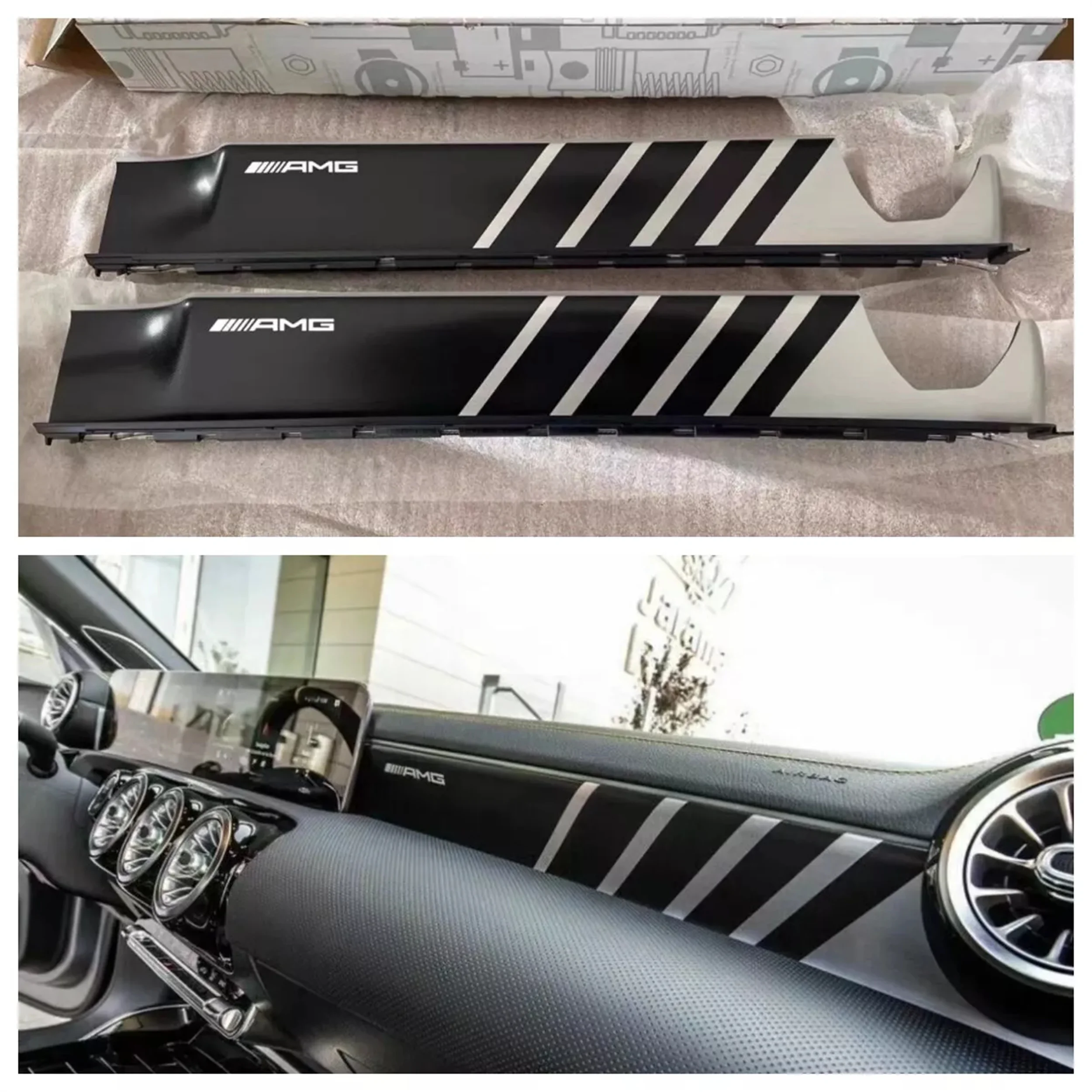 For Mercedes-Benz W177 A-Class CLA AMG dashboard trim Modified and upgraded AMG center console trim