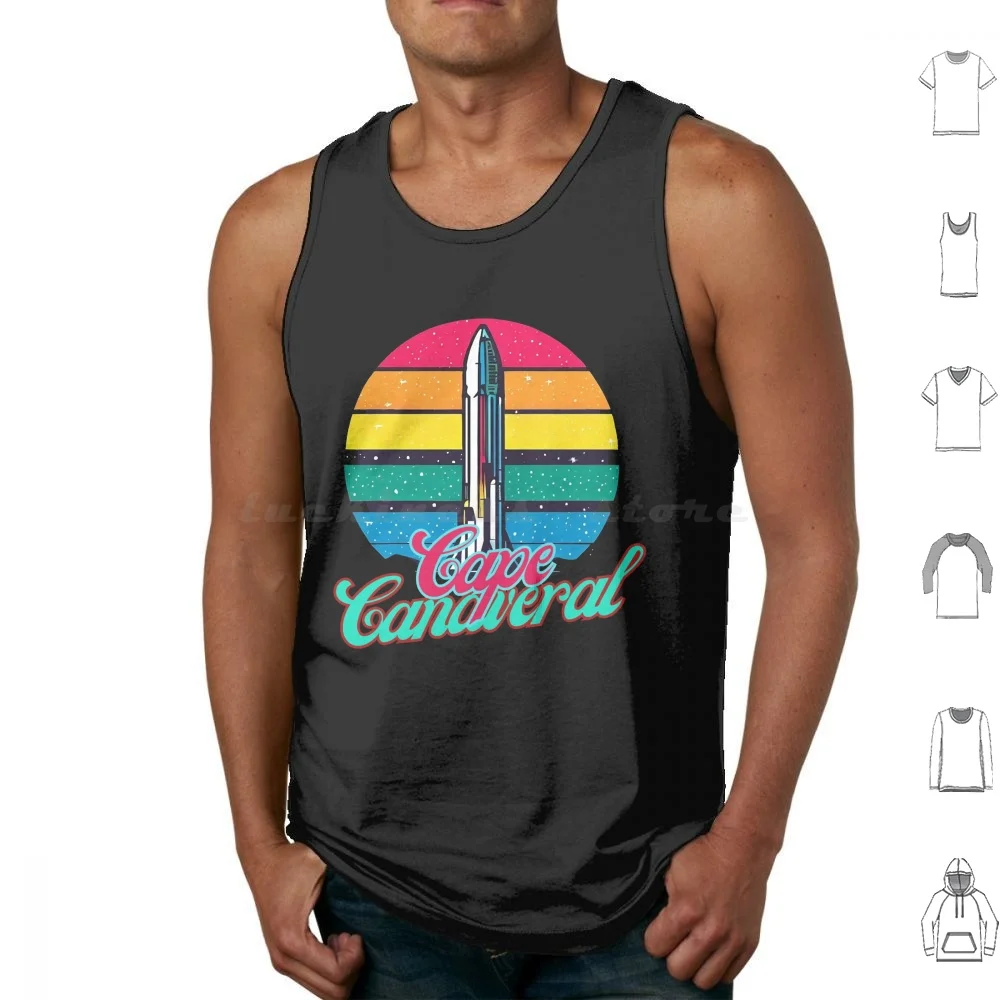 Cape Canaveral Tank Tops Vest Sleeveless Cape Canaveral Florida Space Rocket Cape Canaveral Kennedy Space Center Launch Space