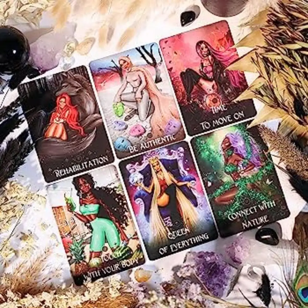 10.4*7.3cm The Wild Muse Oracle Deck 54 carte