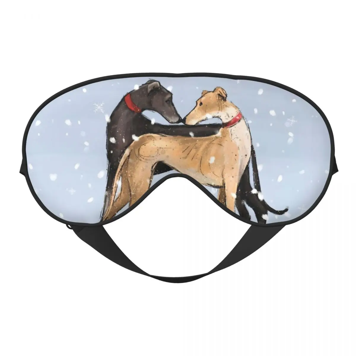 Par de galgo personalizado, parche ocular creativo para perro, vendas para los ojos de animales, hombres y mujeres, máscaras para los ojos para dormir, cubierta para los ojos para el almuerzo