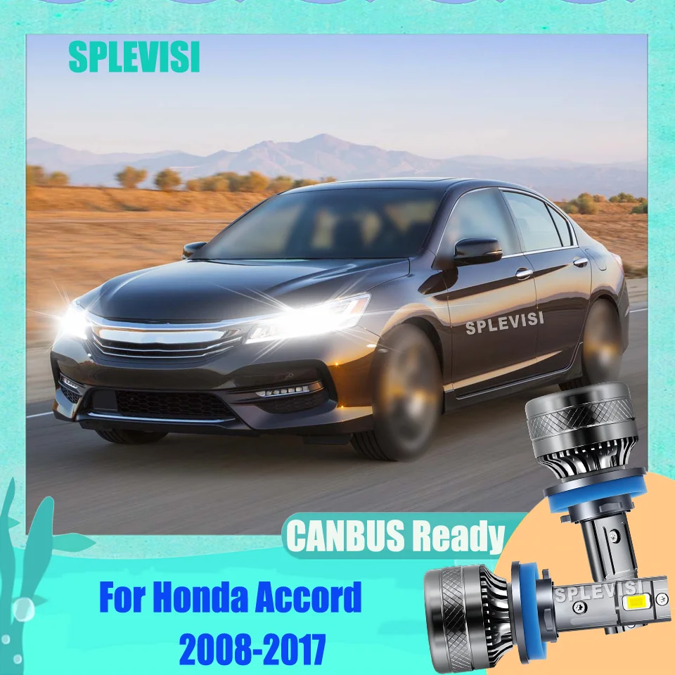 

2x Shockproof H11 H9 LED Bulb Lamp Headlight High-Performance For Honda Accord 2008-2017 Ridgeline 2017-2020 Odyssey 2011-2020