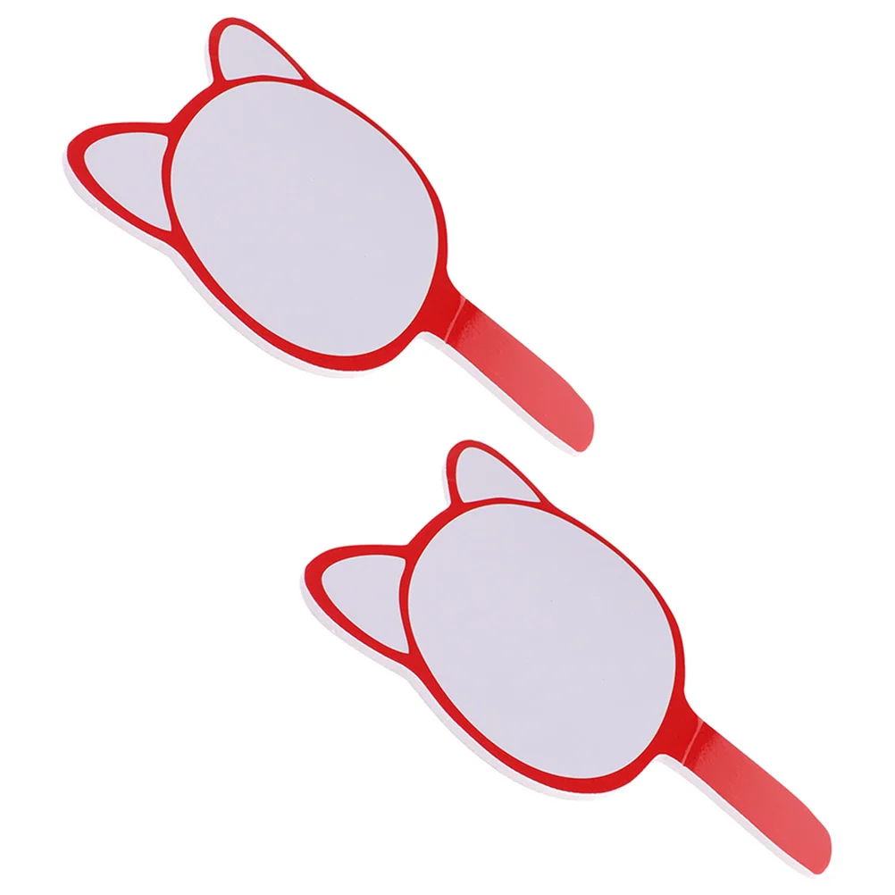 2 قطعة السبورة البيضاء المحمولة لوحات المسح الجاف للتصويت على المسجل القضاة مزادات ألعاب الفصول الدراسية جانب واحد لوحات بيضاء صغيرة #6