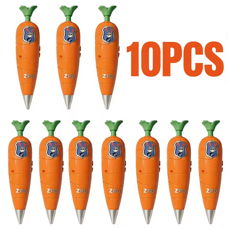 

IN STOCK Disney Judy&Nick Carrot 60Second Recorder Pen Toy Can Write Graffiti Ballpoint Pen 2-in-1 Recording Pen Children's Gift