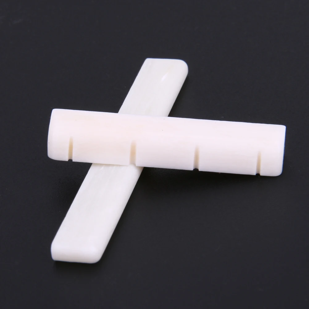 الجاموس العظام الغيتار جسر الجوز المهنية القيثارة العلوي والسفلي المكسرات استبدال الملحقات الموسيقية #4