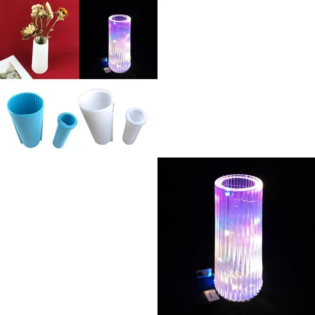 

9HJK 2 PCS DIY Силиконовый бетонный цвет цветочный горшок украшенные украшения для растений