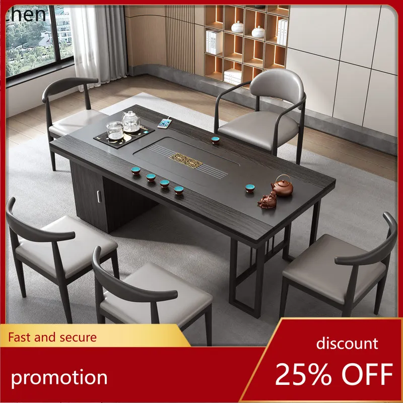 LXC Home Small Tea Table Office Integrated Fully Automatic Tea Brewing Table Modern Simple Tea Table and Chair Set