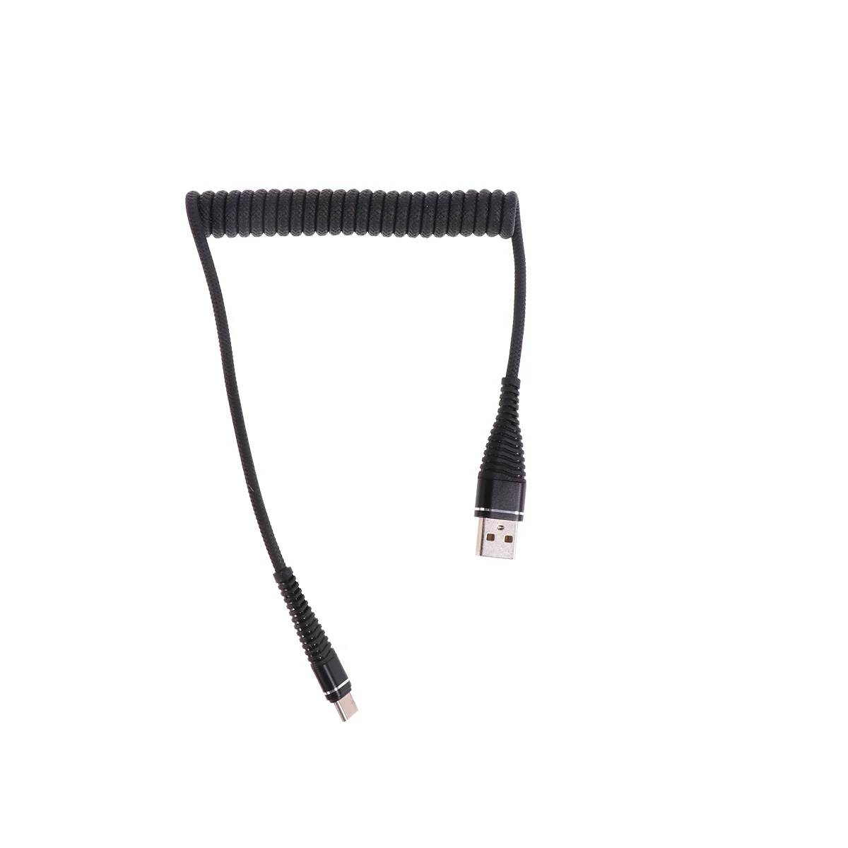 

Telescopic Charging Data Transmission For Mobile Phone Usb Data Transmission Portable Compact For Type-C Black