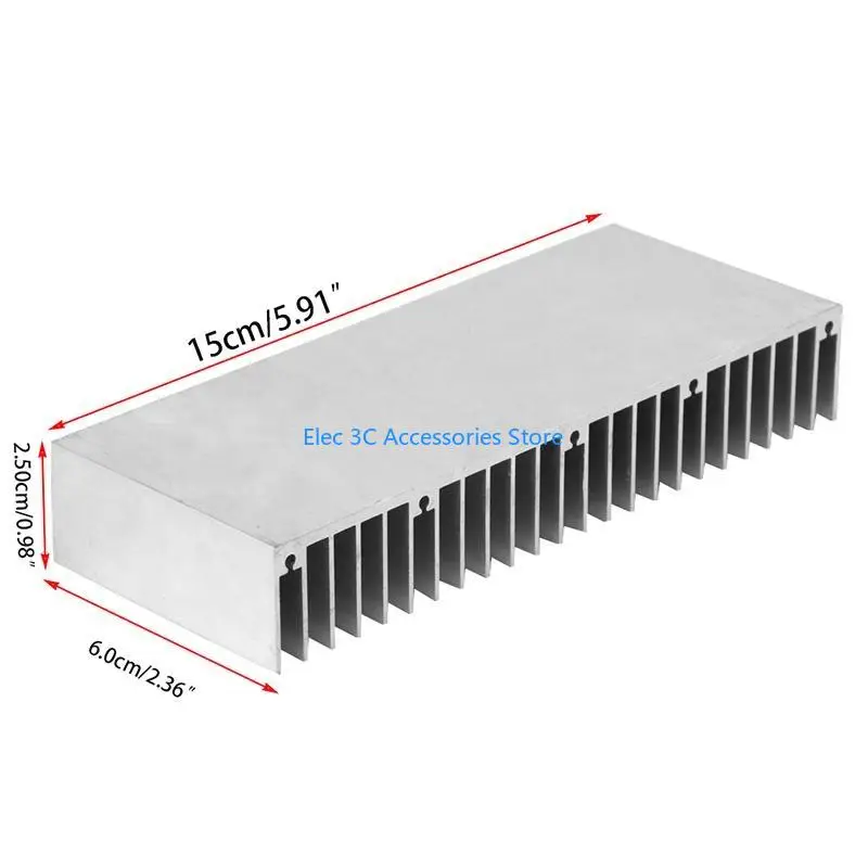 Y51A 1PcAluminum Heatsink Radiator Extruded Profile Heat Sink for Electronic Chipset