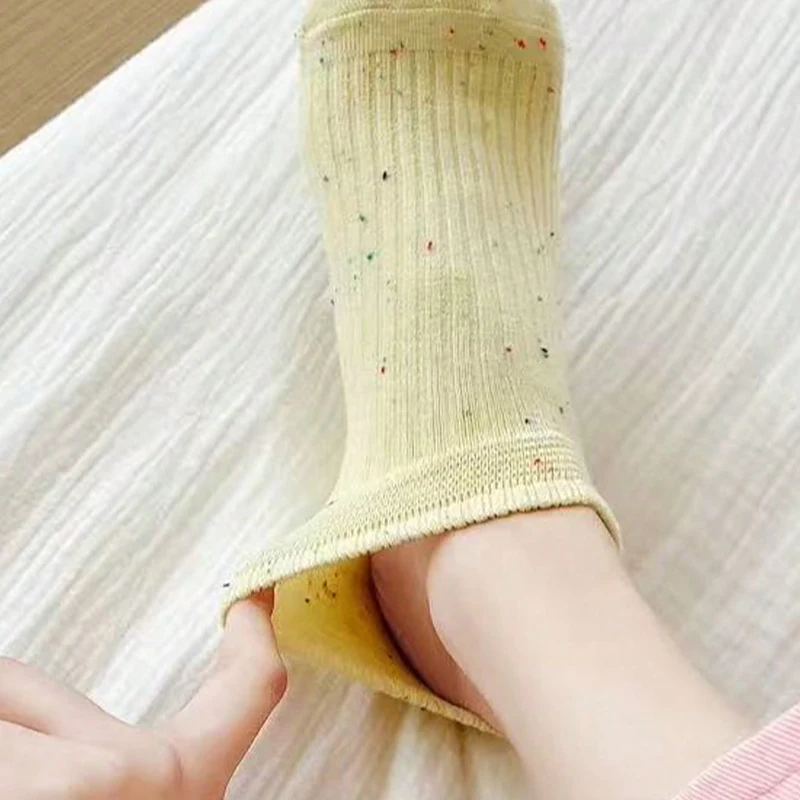 1/3/5/10/15 Pairs Random Women Macaron Color No Show Socks, Soft Breathable Casual Invisible Liner Socks image 4