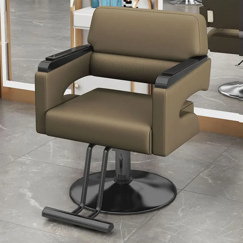 Reclining Chair Hairdresser Saloon Swivel Vanity Brow Spa Pedicure Cover Leather Hydraulic Barber Salon Beauty Salon Toilet Pump