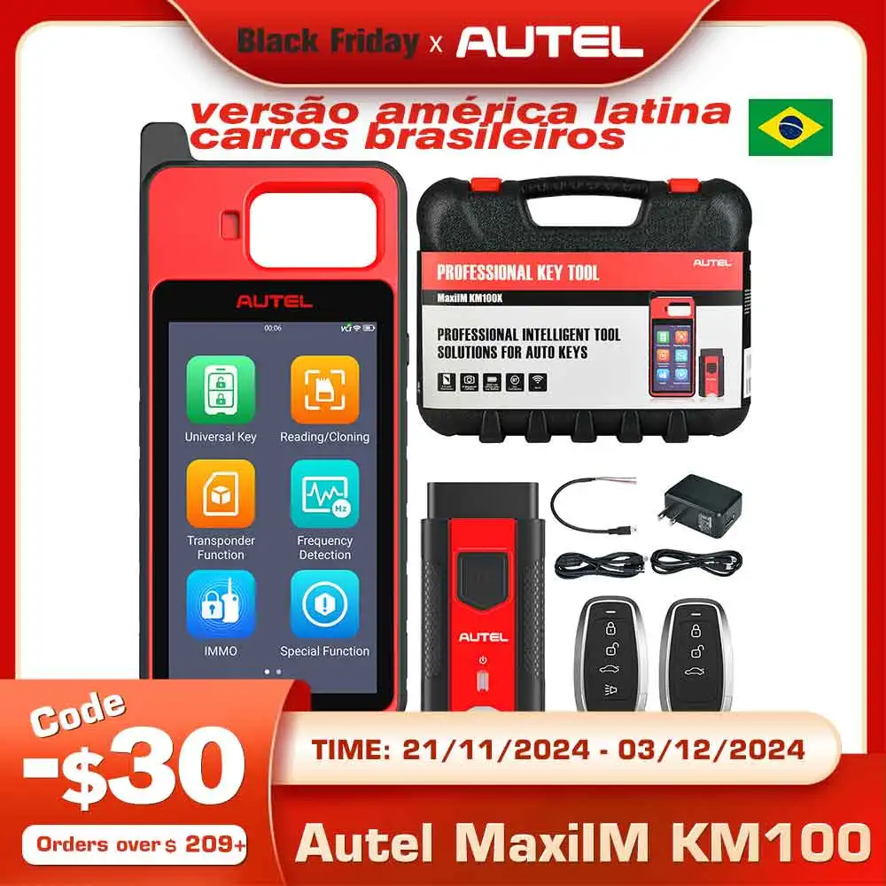 Autel MaxiIM KM100 KM100X IMMO Key Programmer Universal Key Generator Free Update Lifetime Chip Read Write Cloning PK IM508