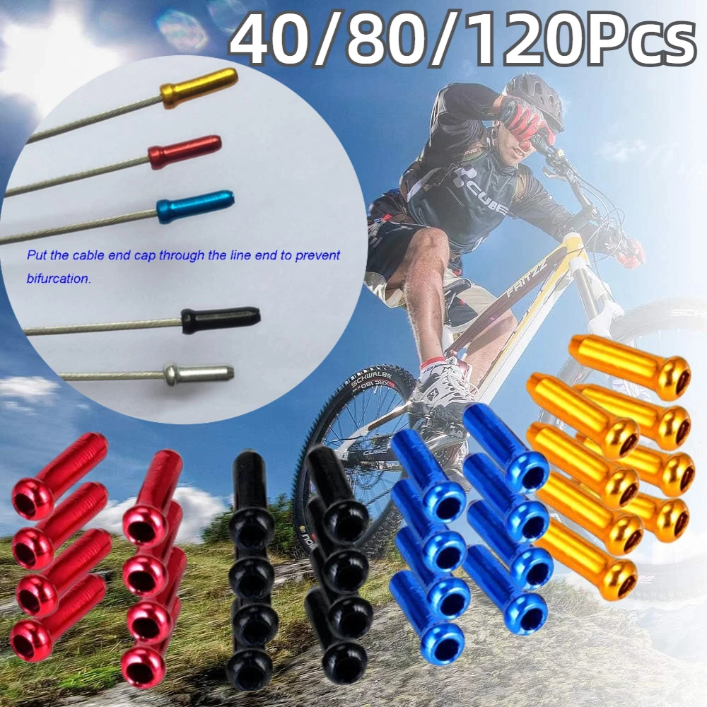 Tapas de cable para bicicleta MTB resistentes con terminales y crimpes - imagen 4
