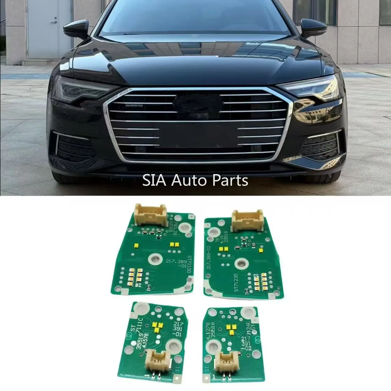 

For 2019 2020 2021 Audi A6 C8 White DRL Boards LED Headlight Daytime Running Turn Signal Modules LED boards Chips