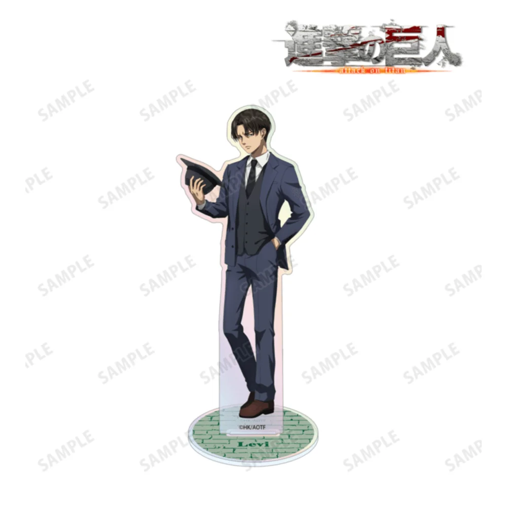 Attack on Titan Levi Ackerman 15cm Acrylic Stand Keychain Figure Desk Display Ornament Anime Fan Merch Gift Toy