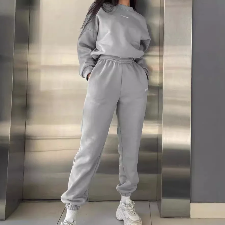 Sweats à capuche et pantalons pour femmes, sweats à capuche PVD, ensembles de pantalons, vêtements pour femmes, 2 pièces