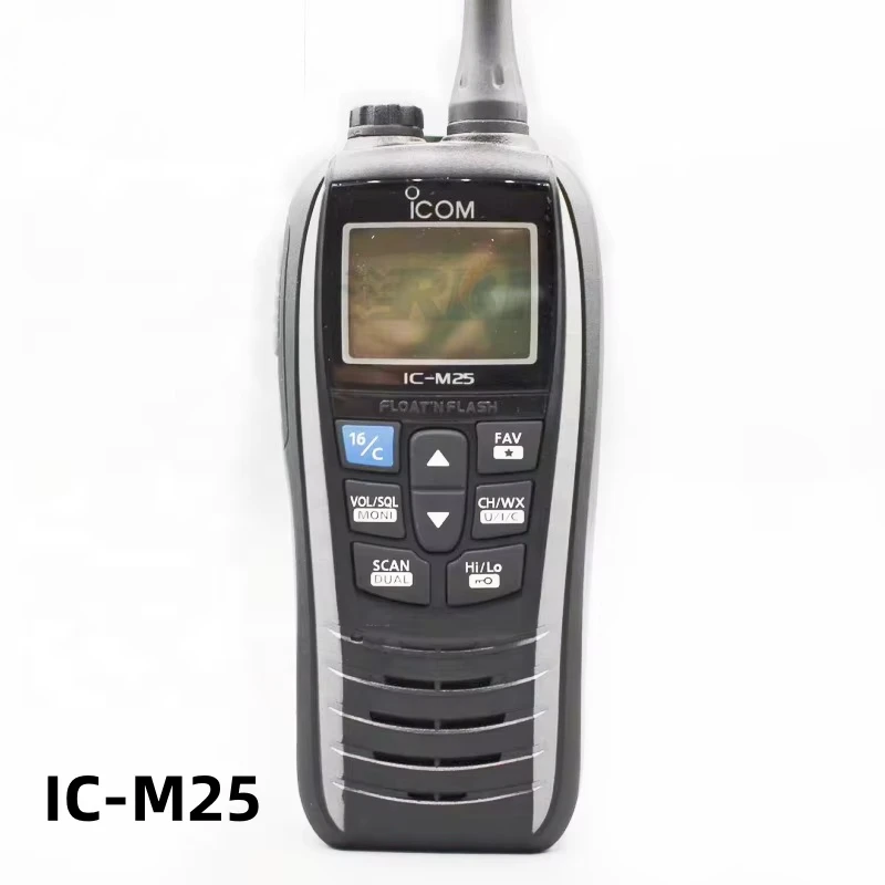 IC-M25 VHF Marine Radio Walkie Talkie Two Way Transceiver 5W 5KM Radio Handheld Waterproof Intercom Portable Mobile Woki Toki
