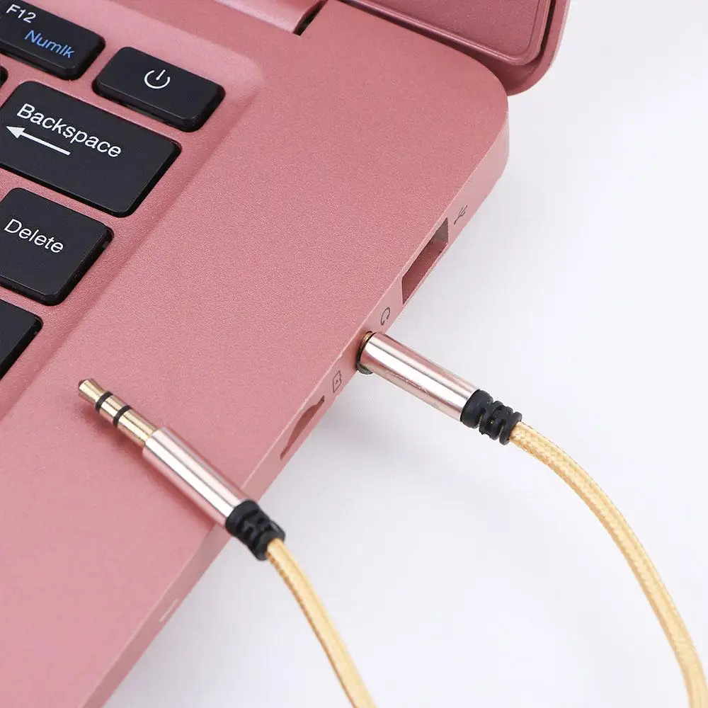 Jack 3.5 Audio Cable 3.5mm Speaker Line Aux Cable Mic to volume control for Phone Car Headphone Audio Jack