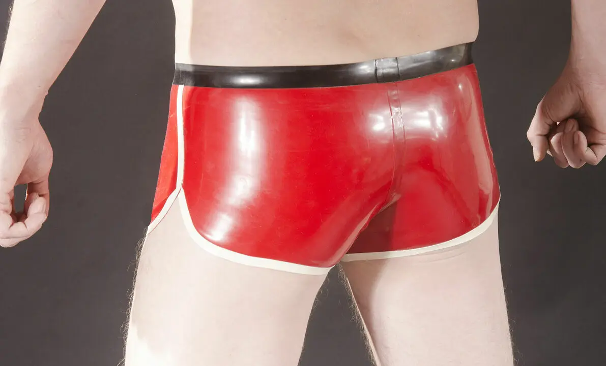 

Latex Gummi Rubber Men's boxer shorts Manual customization S-XXL Halloween