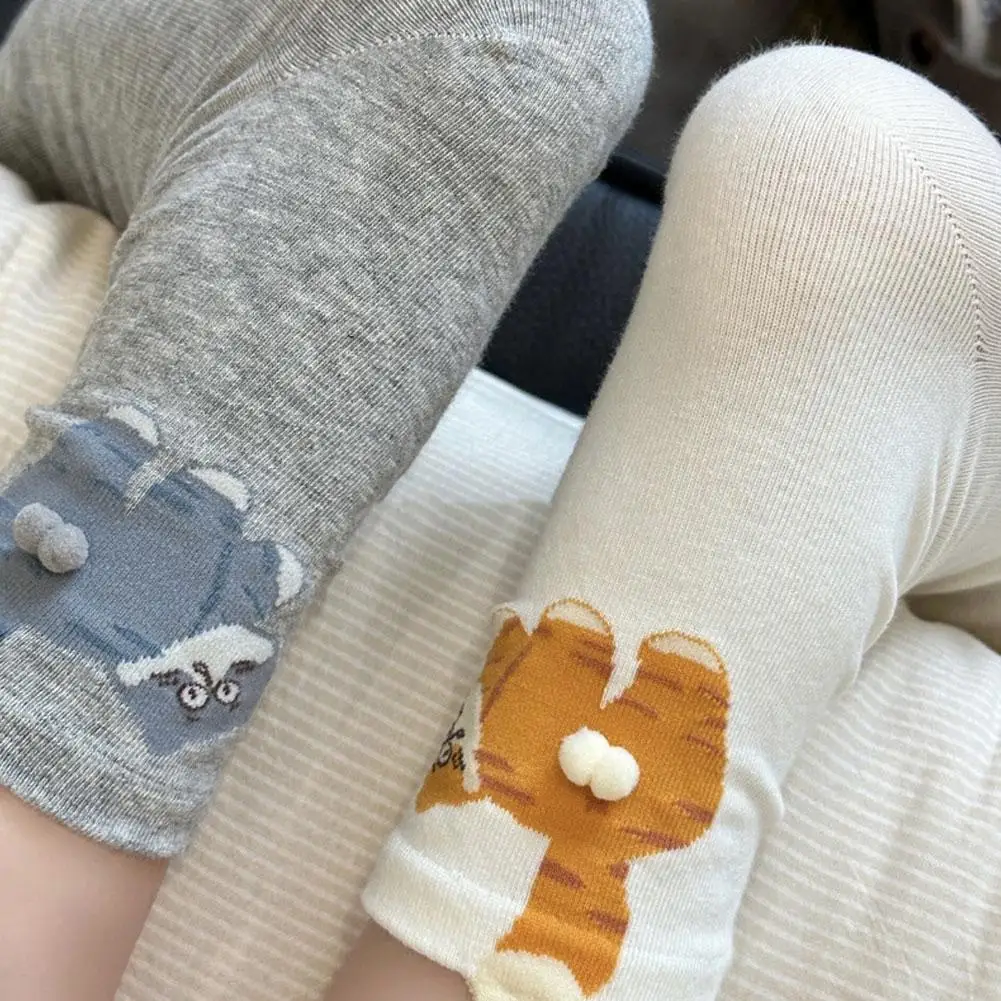 جوارب حيوانات مضحكة على شكل قطة على شكل بيضة قطن منتصف الساق للنساء والفتيات لربيع الخريف عصري غير رسمي بدون خياطة #4