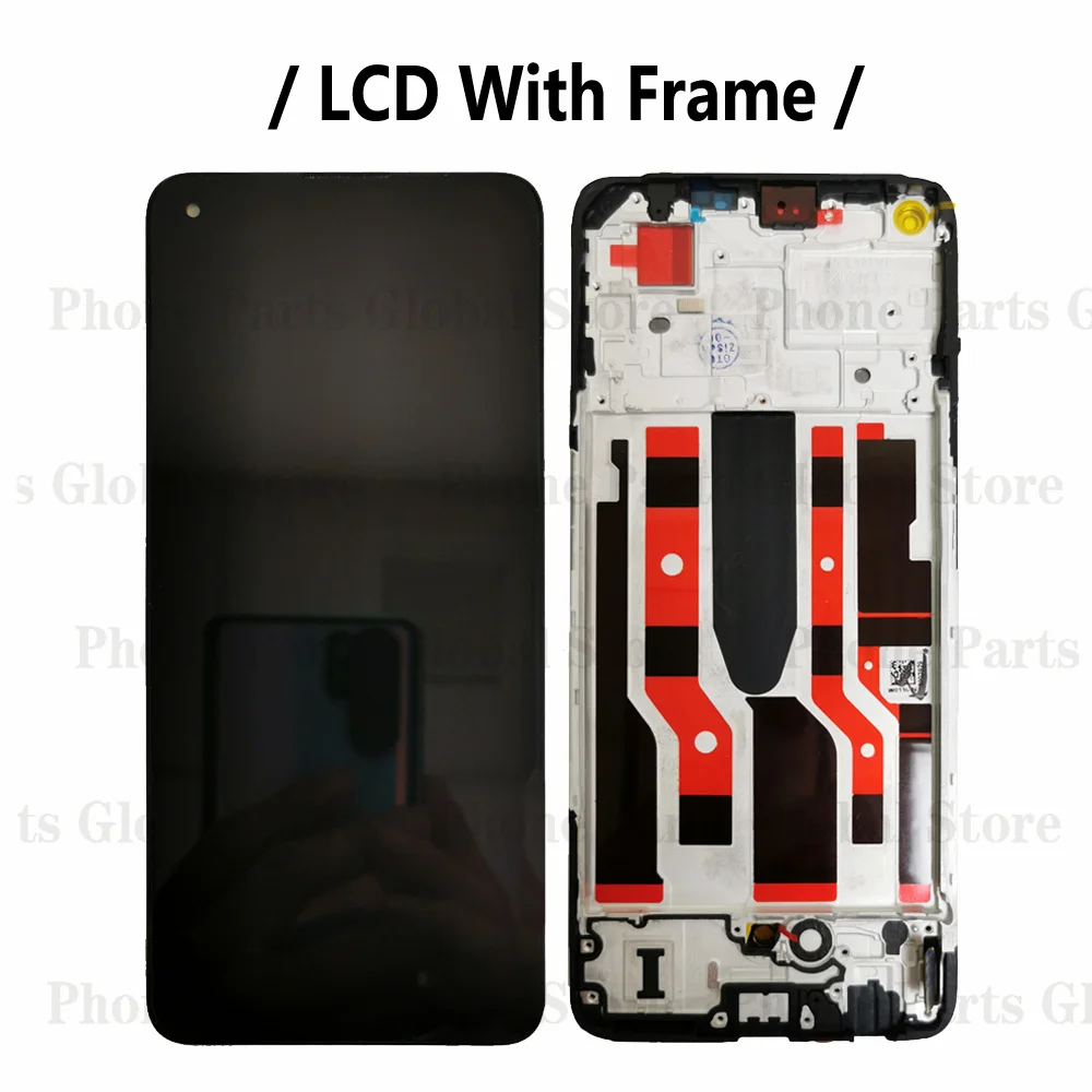 LCD With Frame For OPPO Realme 7 Pro LCD RMX2170 Display Screen Touch Digitizer Sensor Assembly Replacement Realme7Pro LCD Parts