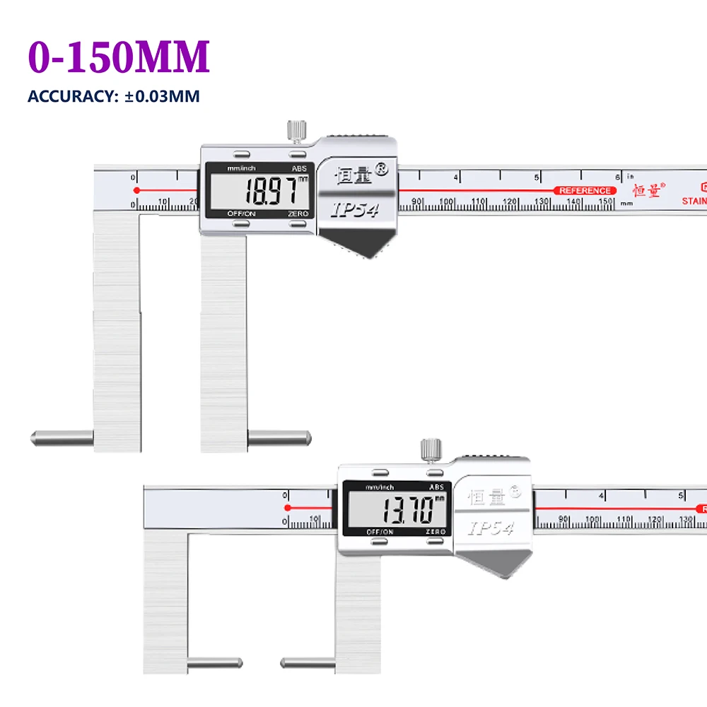 

Metric Inch Lengthened Cylindrical Head Inner Groove Digital Caliper Arc Groove Measurement Outer Groove Electronic Caliper