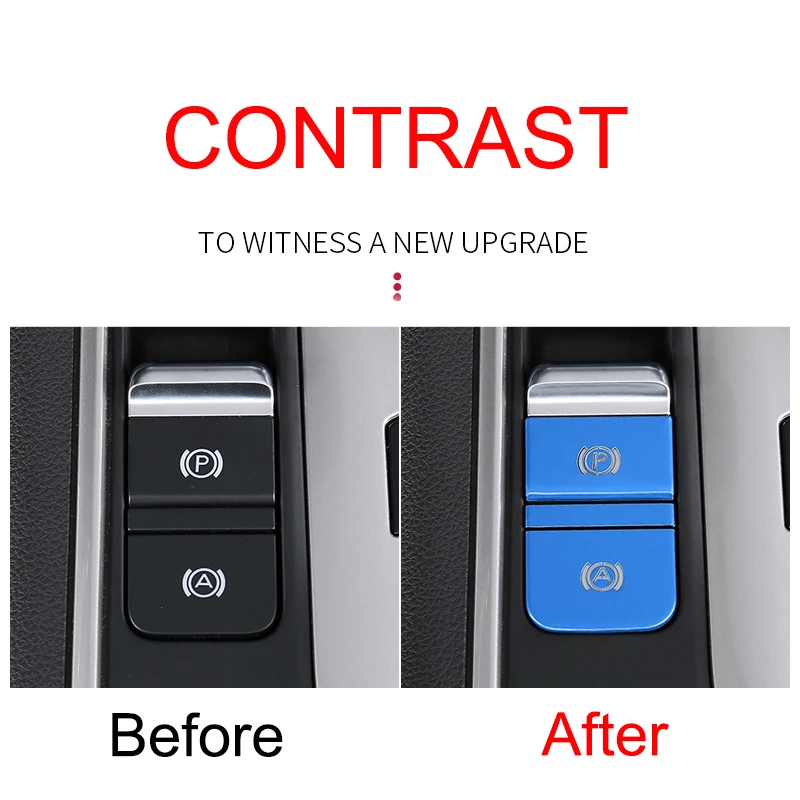 GWM Ute Pickup Car Handbrake Auto Hold Button P Switch Cover Trim Sticker for Great Wall POER Accessories 2020 2021