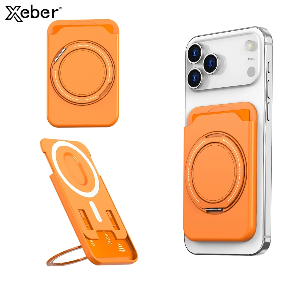 Für Magsafe Brieftasche Karte Halter Magnetische Halterung Fall Ultradünne Für iPhone 17 16 Pro Max Starke Adsorption Magnet Slot Karte Halter