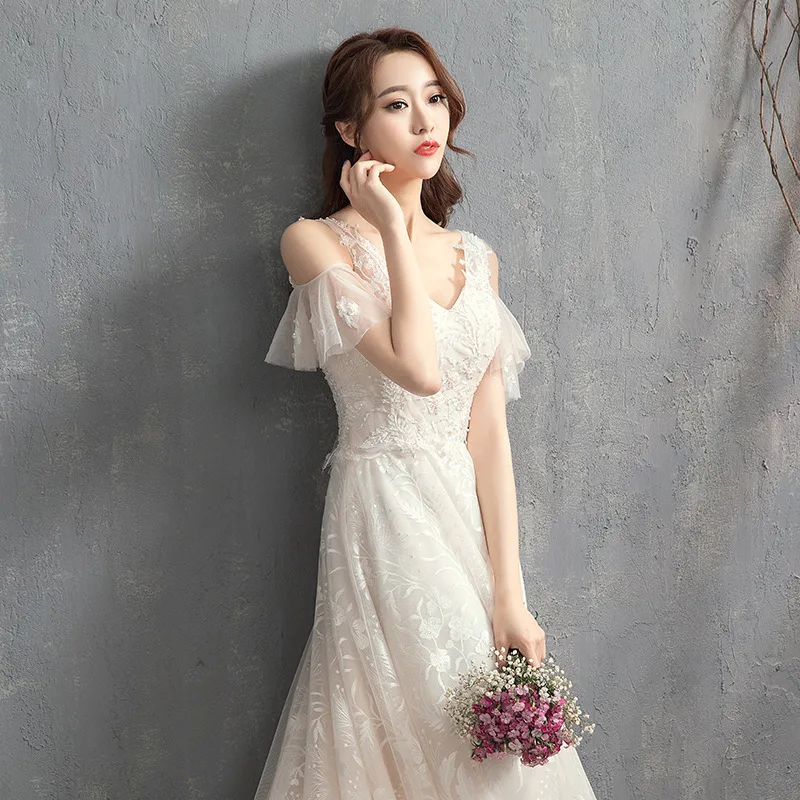 N129 Light wedding dress 2024 new summer bride