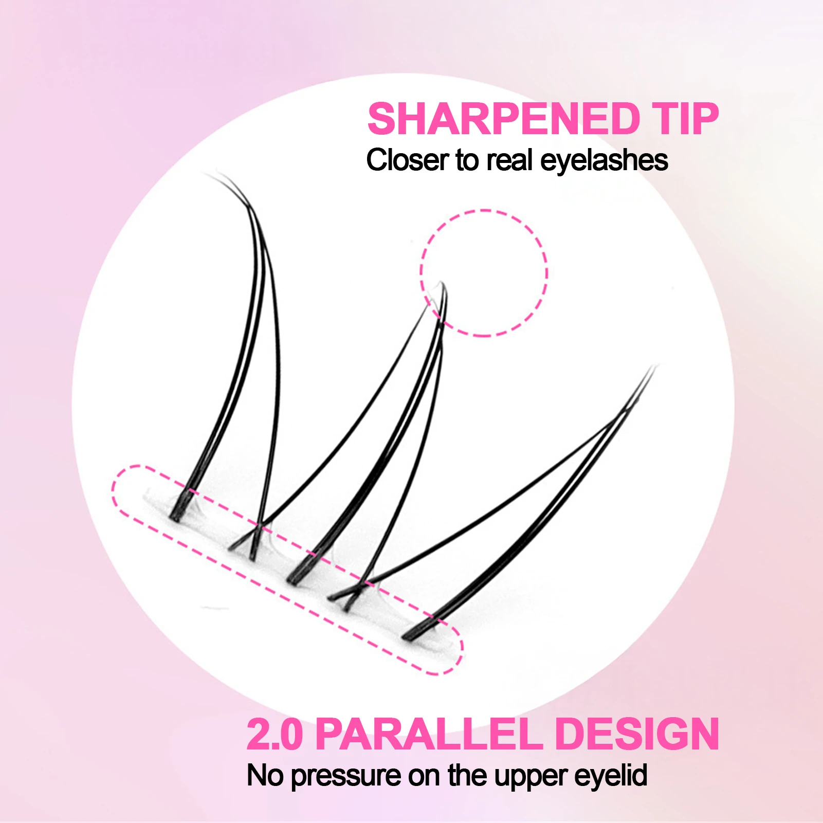 10列 5-7mm エアローワーまつげ グルー不要 つけまつげ セグメント化 ナチュラルキャットアイ 下まつげ W型ボトムまつげ