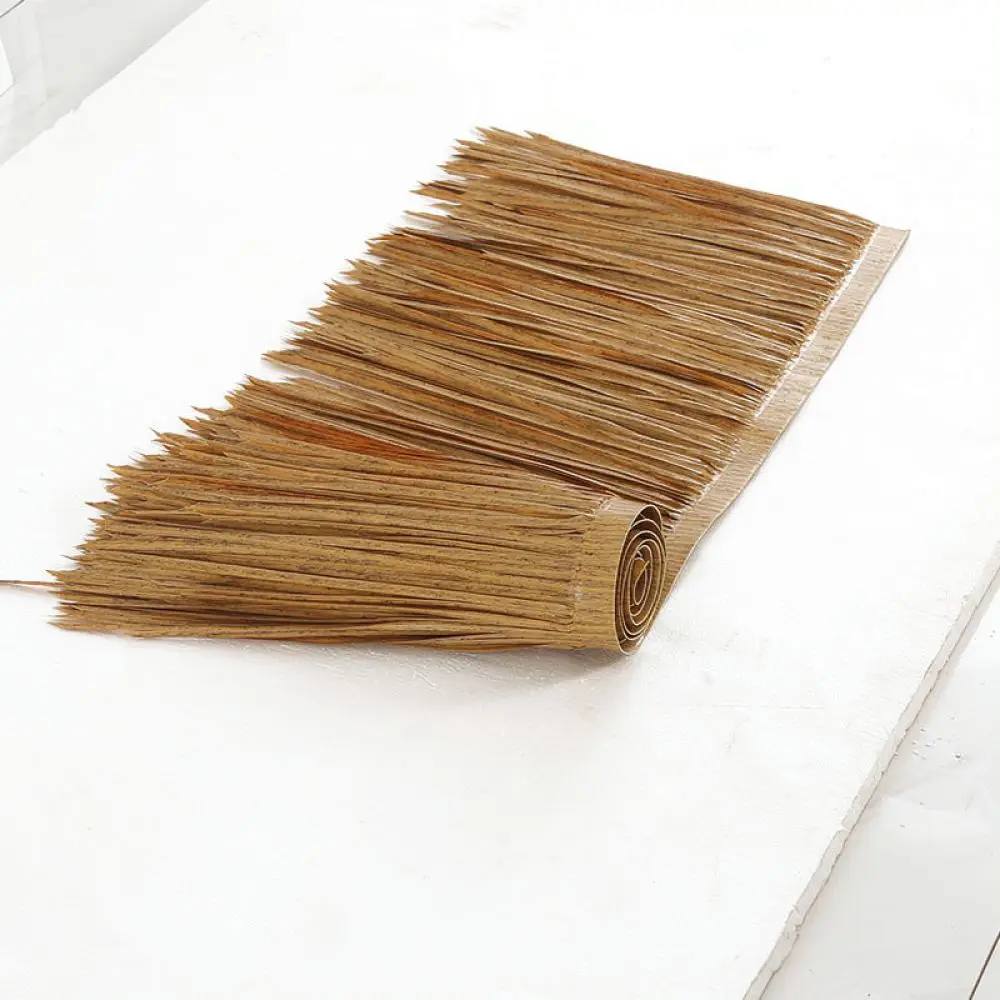 Artificial Straw Roof Tile PE Plastic Mat For DIY Hut Gazebo Garden Landscape Design Waterproof Exterior Decoration Sheet