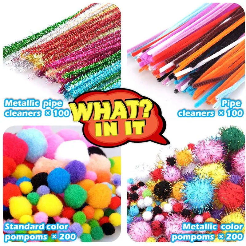 Arts and Crafts Supplies for Kids Crafts Toys with Sequins Diamond Sticker  Foam All in One DIY School Crafting Project for Kids