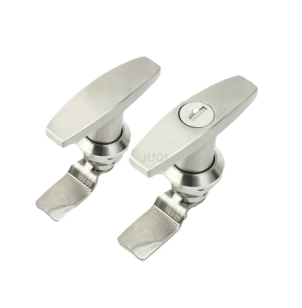 Baru T-type Rotary Lidah Kunci 304 Baja Nirkarat Distribusi Kotak Kunci Pintu Menangani Kunci Kontrol Kabinet Kabinet Kabinet Kunci