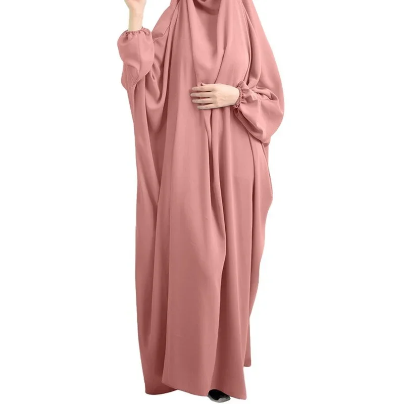 

Jilbab Khimar Prayer Garment Women Muslim Fashion Caftan Marocain Hijab Dress Islam Ramadan Robe Femme Musulmane IslamicClothing