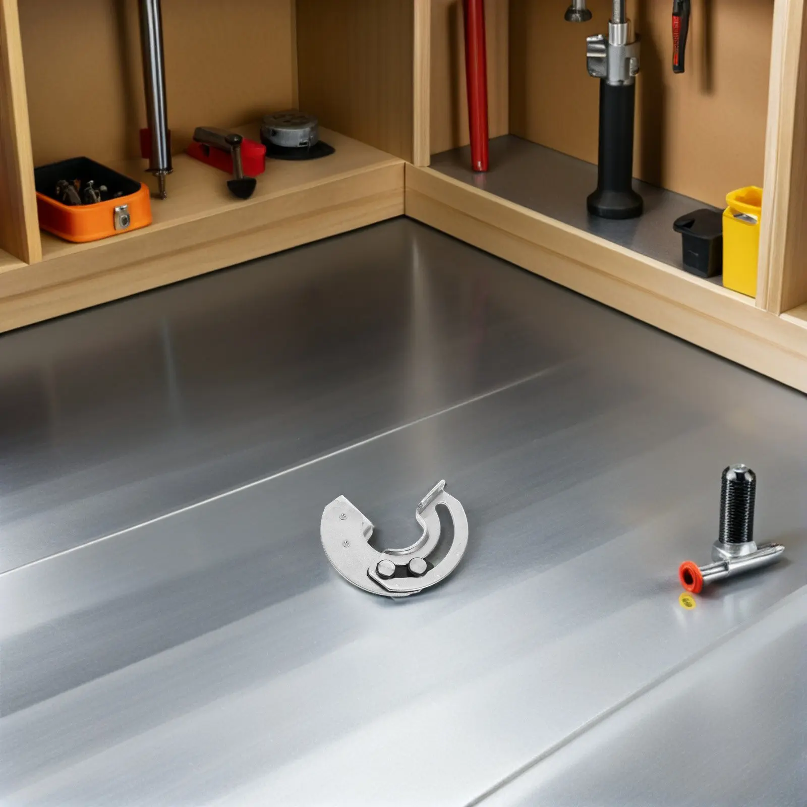 2Pcs Hidden Cabinet Hinges Stainless Steel Half-Round 180 Degree Concealed Heavy Duty Hinges Adjustable Sliding Door for Kitchen