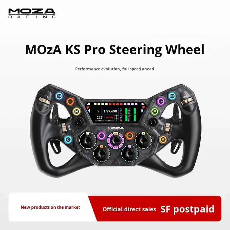2026 New, High Quality Magic Claw KS PRO Racing Simulator Steering Wheel with Integrated Screen for Immersive Racing