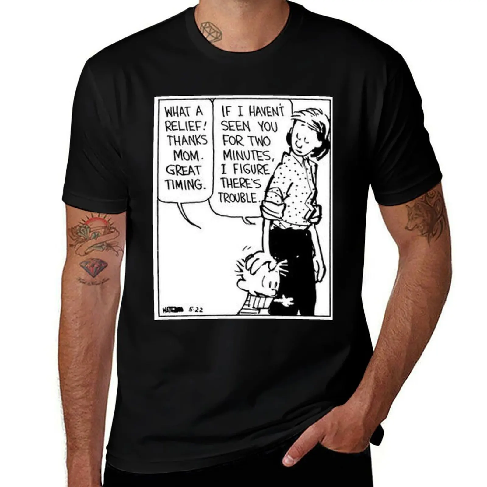 

Calvin and Hobbes Mom Cute Comic T-Shirt sublime tees summer clothes oversized t shirt shirts graphic tee men