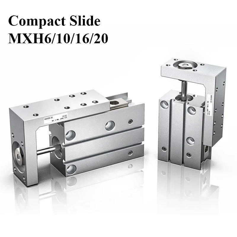 MXH Rail Cylinder MXH6 MXH10 MXH16 MXH20 Precision Pneumatic Air Linear Side Rail Guide Rod Cylinder