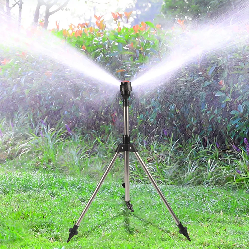 ري الحديقة دوران 360 درجة سهل التركيب مسافة رش مرنة لتبريد العشب رش دوار 360 درجة #6