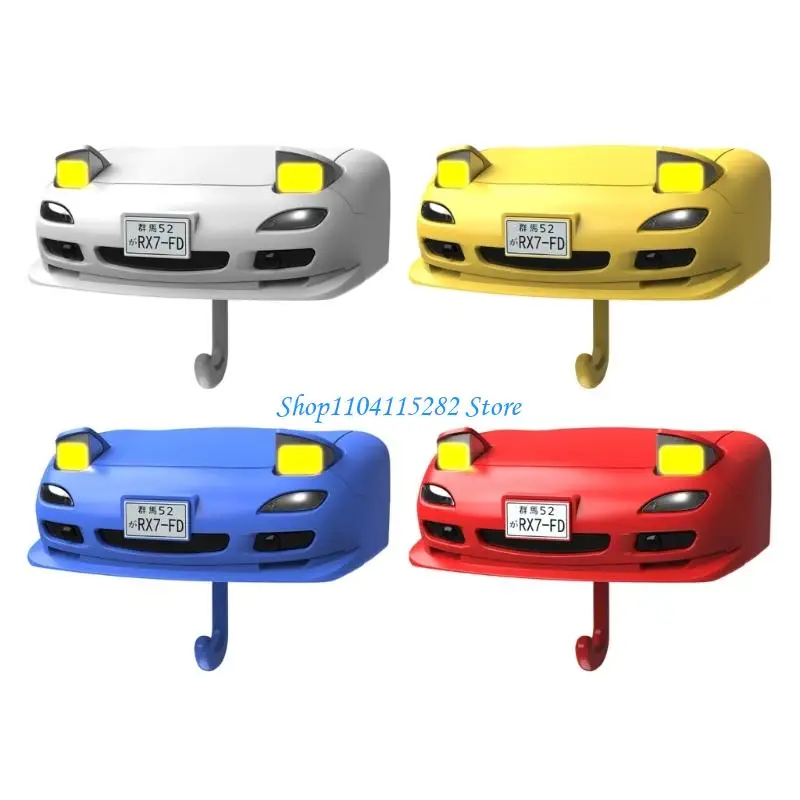 

A2BF Unique Automotive Lamp Key Holder Wall Decoration Light Key Rings Gifts