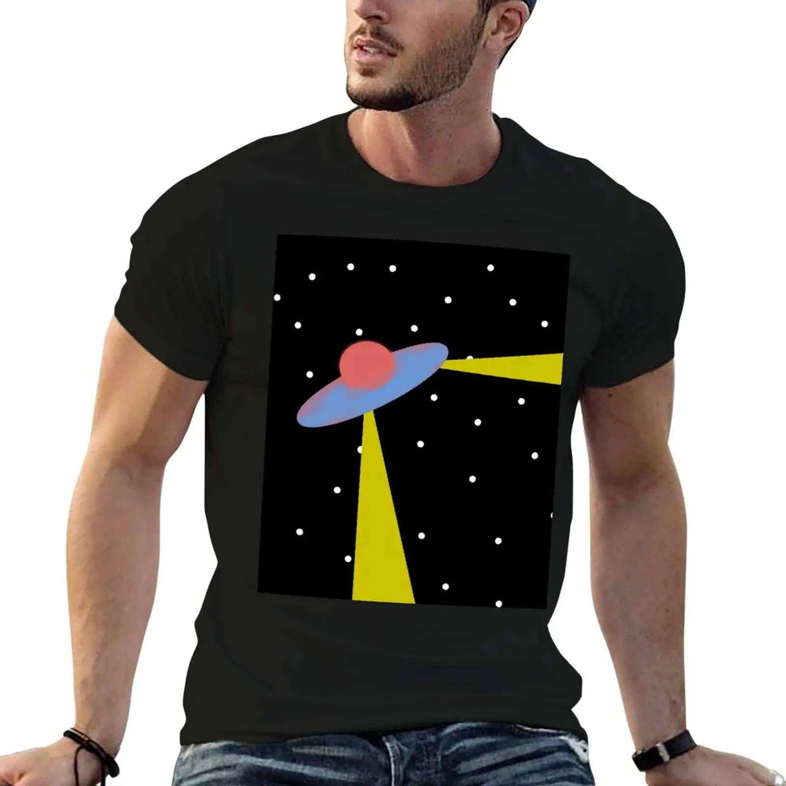 Flying object T-Shirt Street Style Casual Tee Shirt