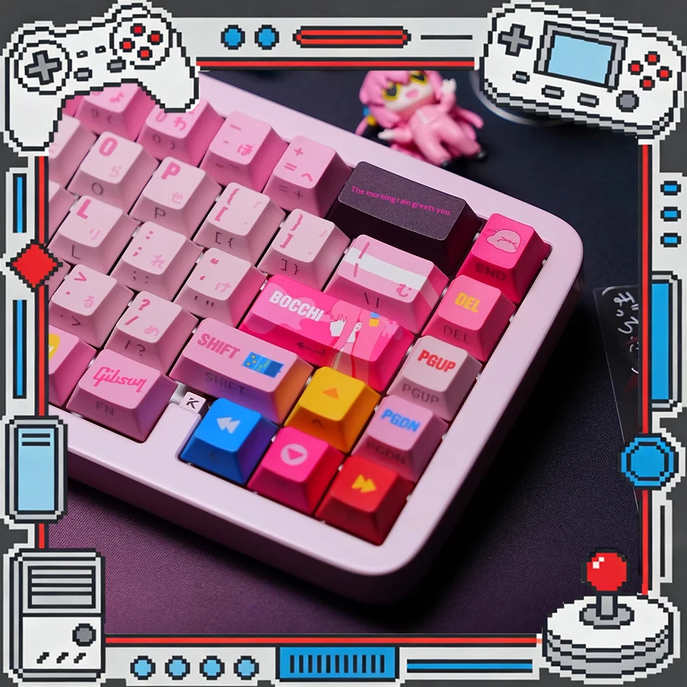 

TITANNATION Lonely Rock Pocket Sauce PC Keycaps Pbt Thermal Sublimation Keyboard Keycaps Nuclear Power lateral Penetration Gifts