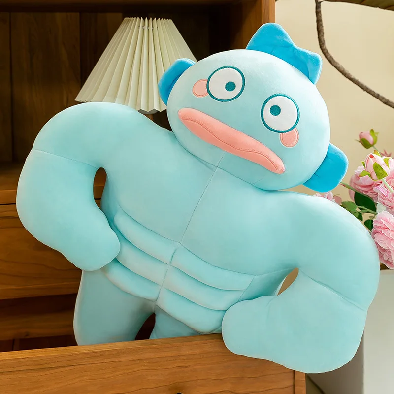 約40cm サンリオ ハンギャドン ワッキー ブルー 腹筋人魚 ソフトぬいぐるみ 人形 寝る時のお供 枕 バレンタインデー ギフト