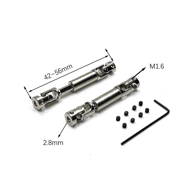 

Metal Front and Rear Drive Shaft CVD Transmission Shaft For FMS FCX24 1/24 RC Car Upgrade Accessories Parts