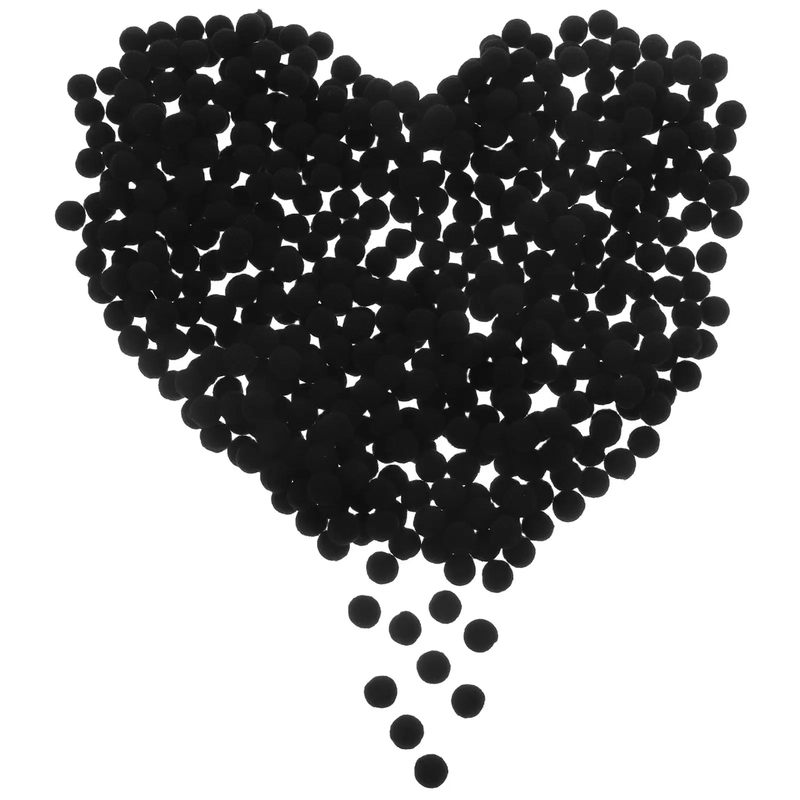 500Pcs Pom Poms Elastic Soft Craft Balls for DIY Art Projects Home Decoration Christmas Craft Supply Bulk Pack
