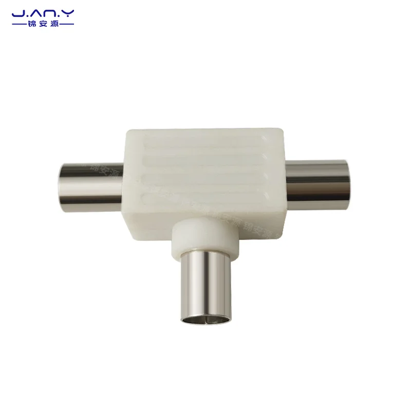 9.5mm TV three-way branching head RF one meter to two bus distributor, cable digital TV signal 1/2 branch